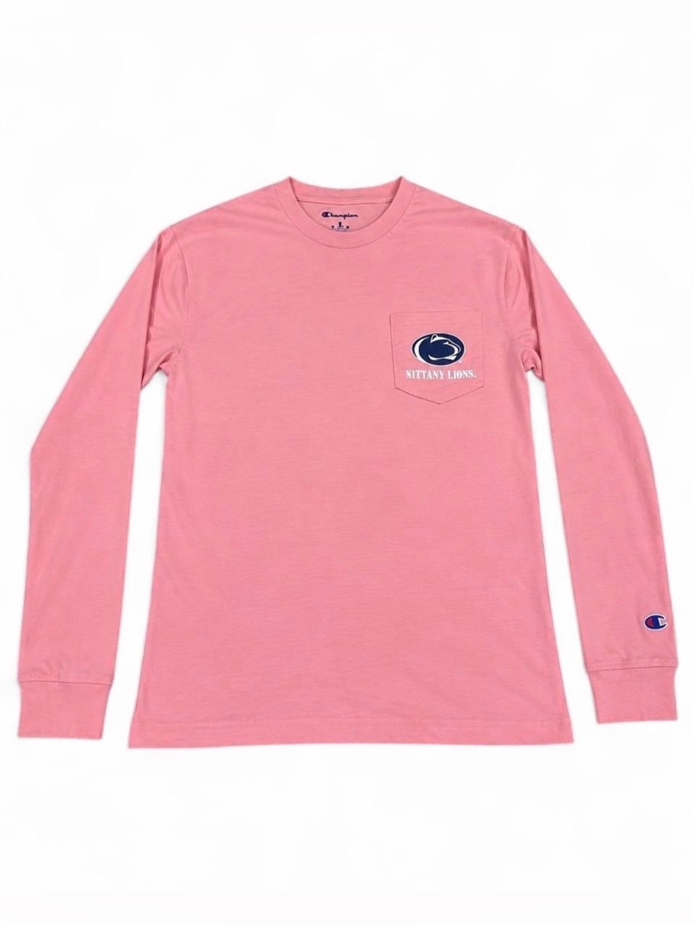 Champion Penn State Nittany Lions Pink Long Sleeve Pocket Shirt Women’s Small